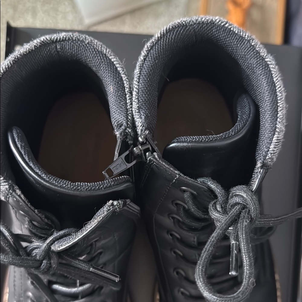 Sonoma Men's Black Leather Boots 11.5 - Picture 6 of 9